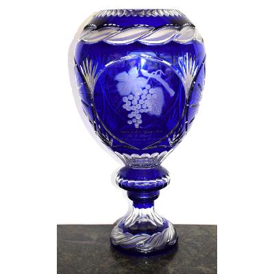 Rare vase calice en cristal de Baccarat